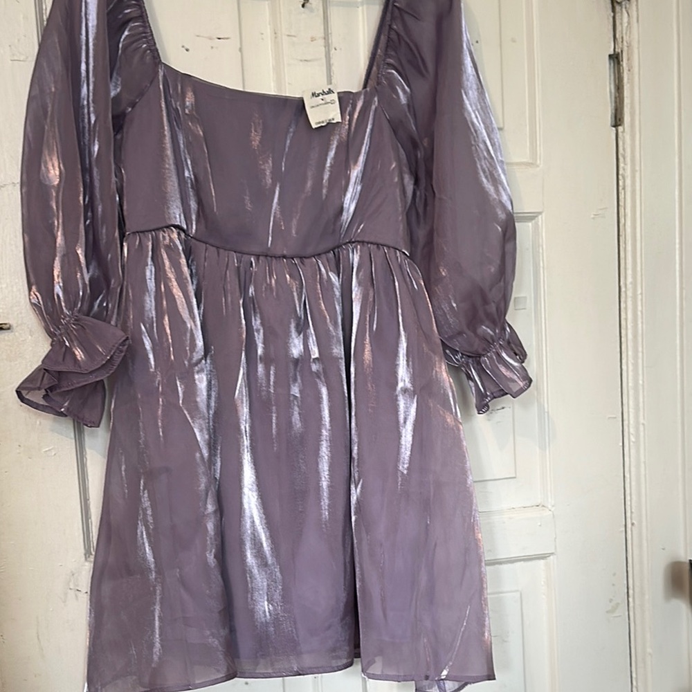L—Shimmering Purple Dress